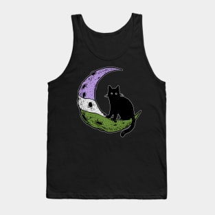 Genderqueer Cat Moon Tank Top